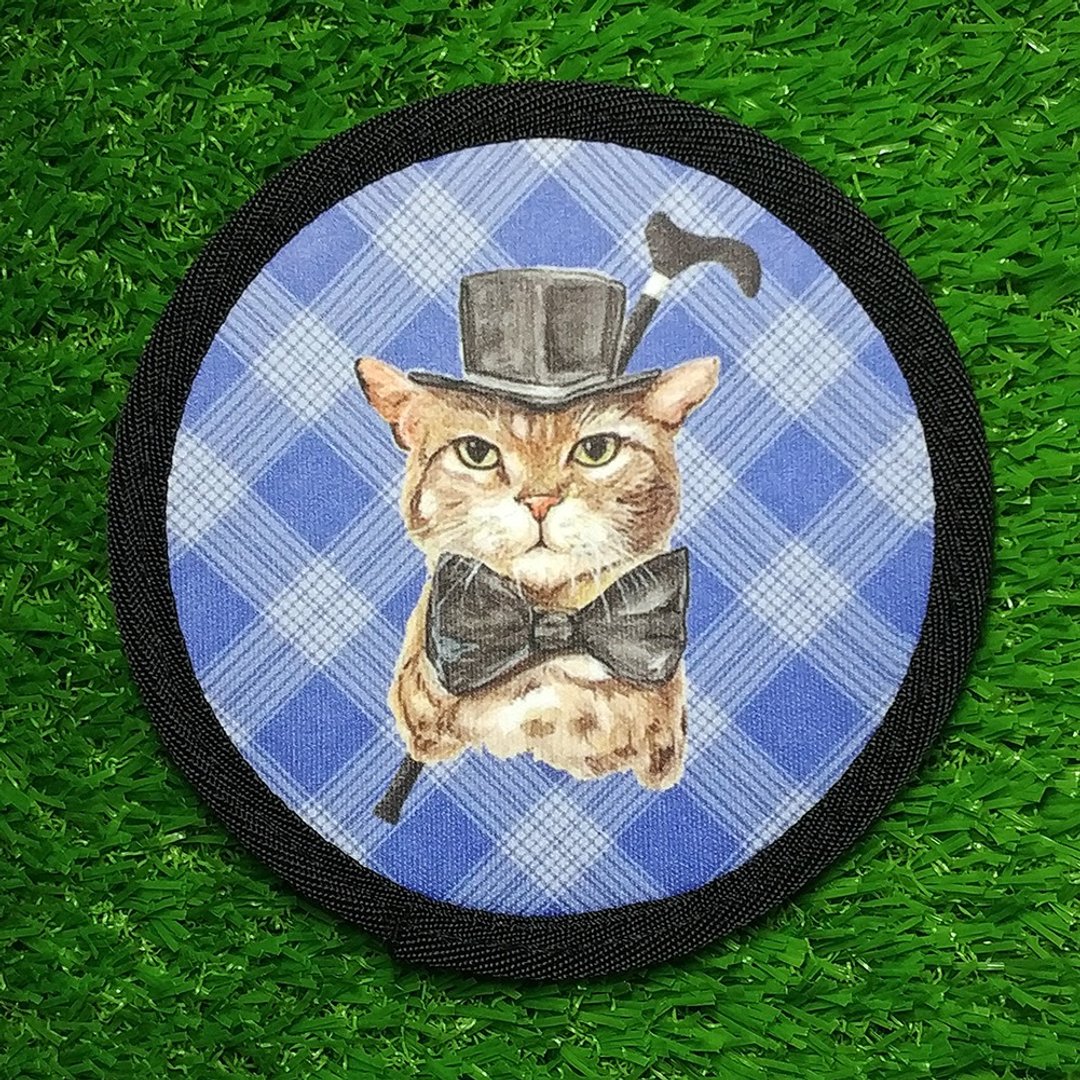 3猫小铺-潜水布超吸水杯垫-绅士猫 - 杯垫 - 其他人造纤维 