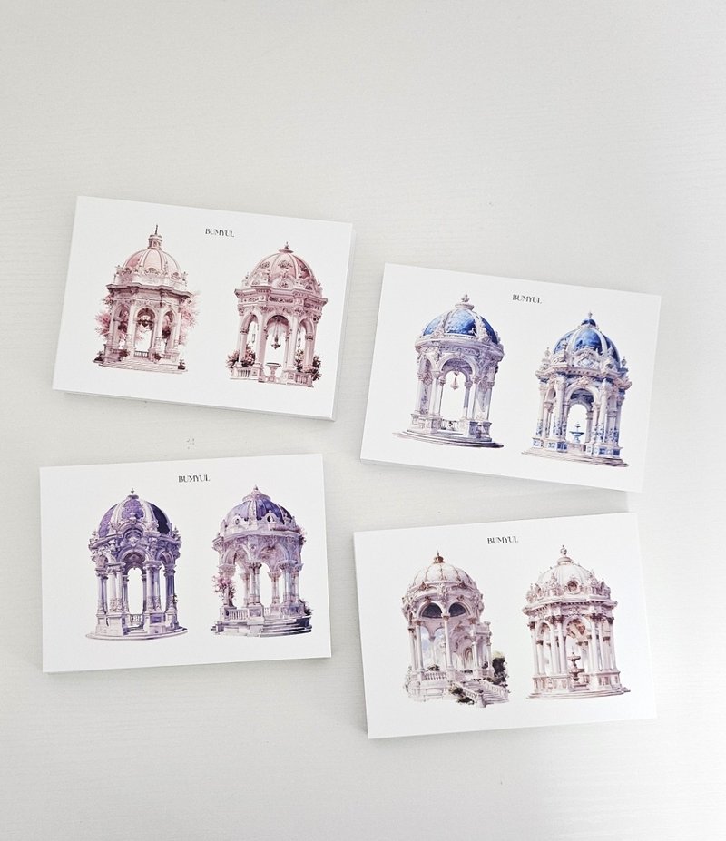 圆顶凉亭贴纸包 - 便条纸/标签贴 - 纸 多色