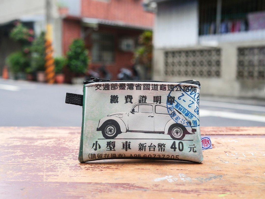 零钱包 Coin Case - 回数票 复古 - 零钱包 - 棉 