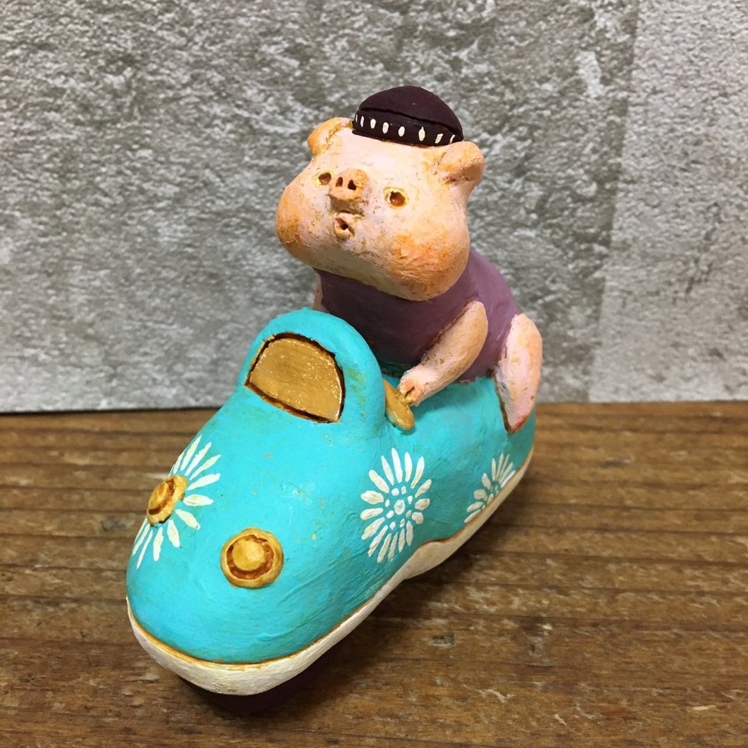 猪花骑士 - 玩偶/公仔 - 粘土 蓝色