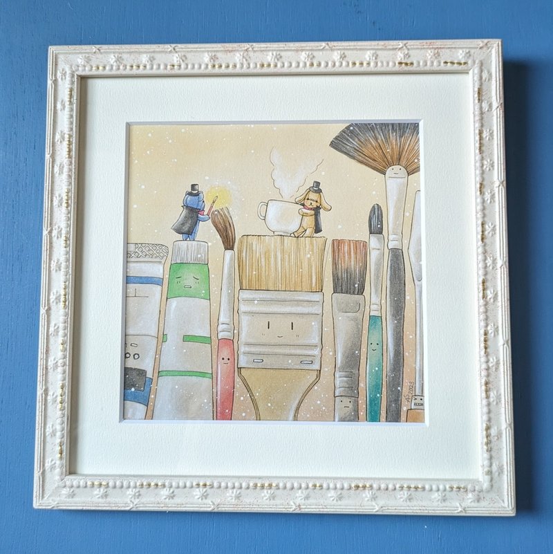 [原图/加框] 不知道现在出来了？ - 海报/装饰画/版画 - 纸 咖啡色