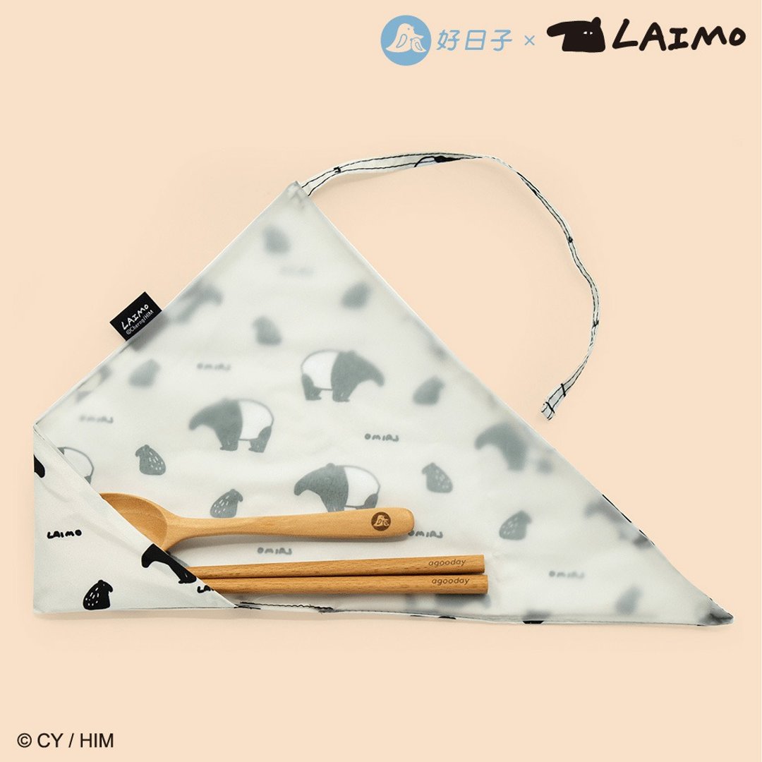 即将下架 好日子餐具套 | 马来貘 - 要废在一起 - 筷子/筷架 - 聚酯纤维 灰色