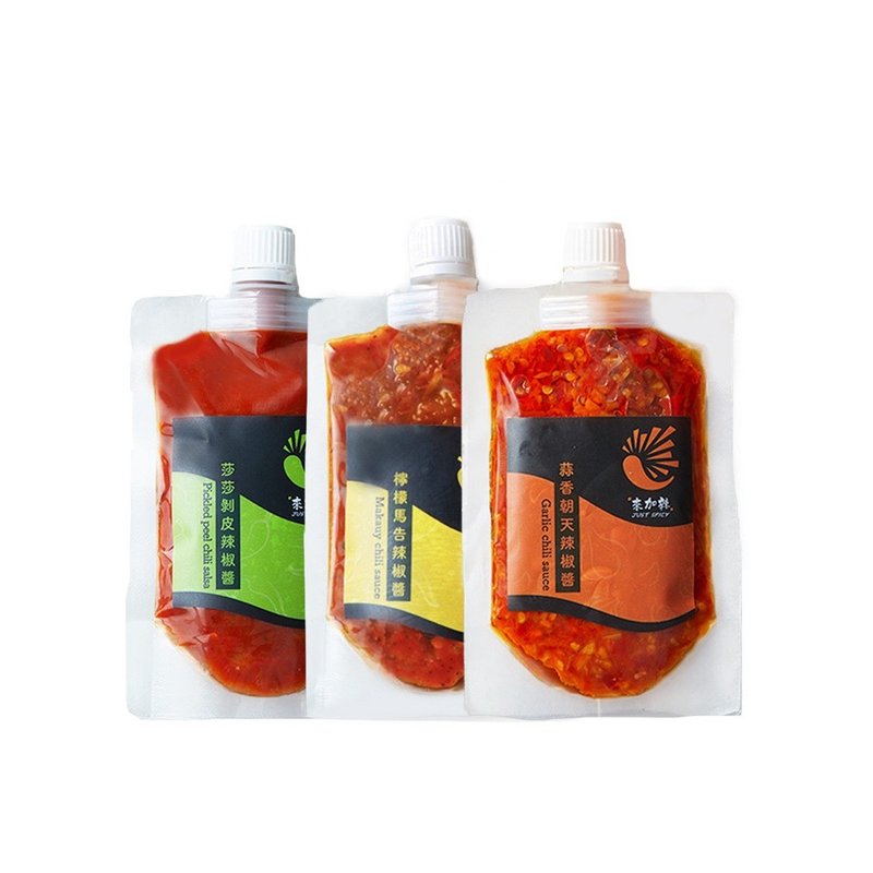 【来加辣】经典辣椒酱三入(柠檬马告、莎莎剥皮、蒜香朝天椒) - 酱料/调味料 - 其他材质 红色