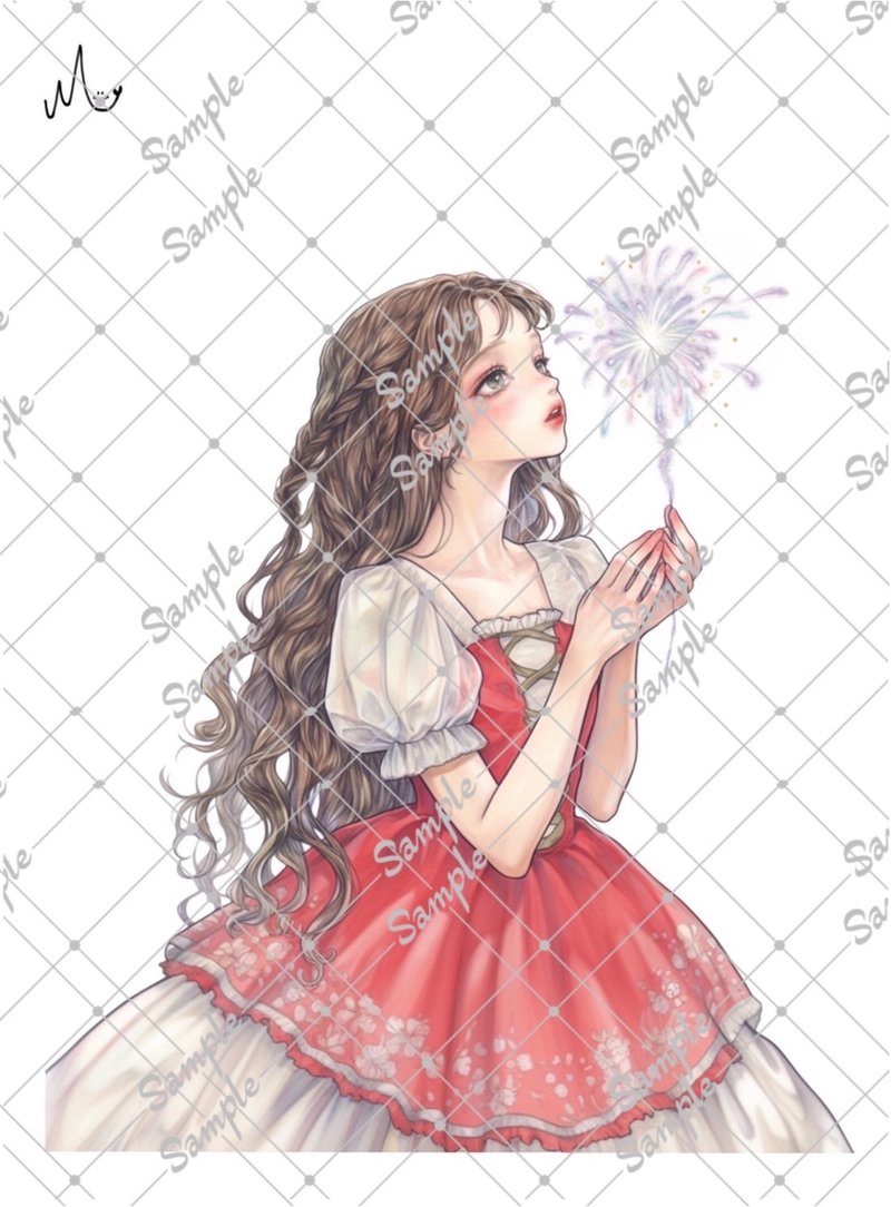 原创人物贴纸 8月新品 - 贴纸 - 纸 