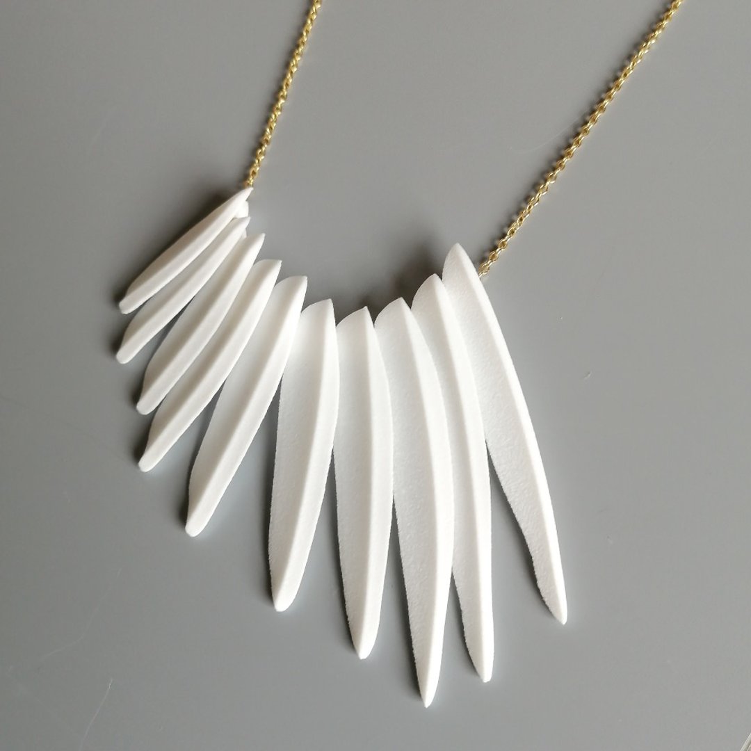 Manus Necklace - 项链 - 塑料 白色