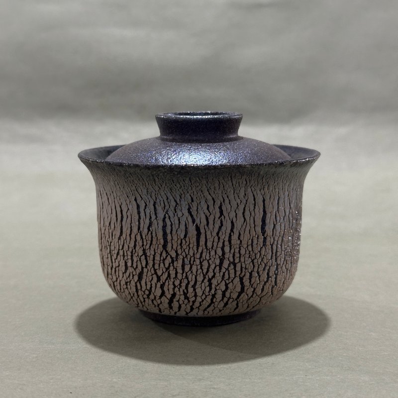 随心陶 I 柴烧盖碗 I 爆裂盖碗 I 程警濠 - 茶具/茶杯 - 陶 多色
