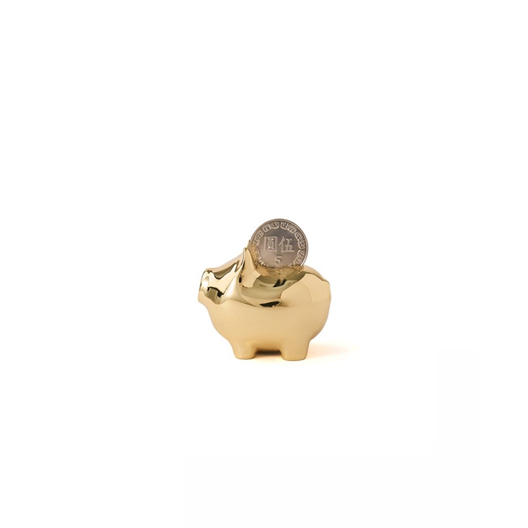 GOLDENPIG | 招财金猪 伍 22K金 - 摆饰 - 贵金属 金色