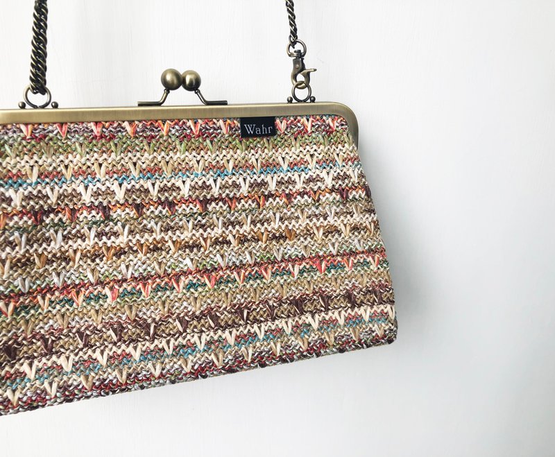 民族绳编篓空 口金包 手拿包 侧背包 肩背包 随身包 编织 - 侧背包/斜挎包 - 聚酯纤维 橘色