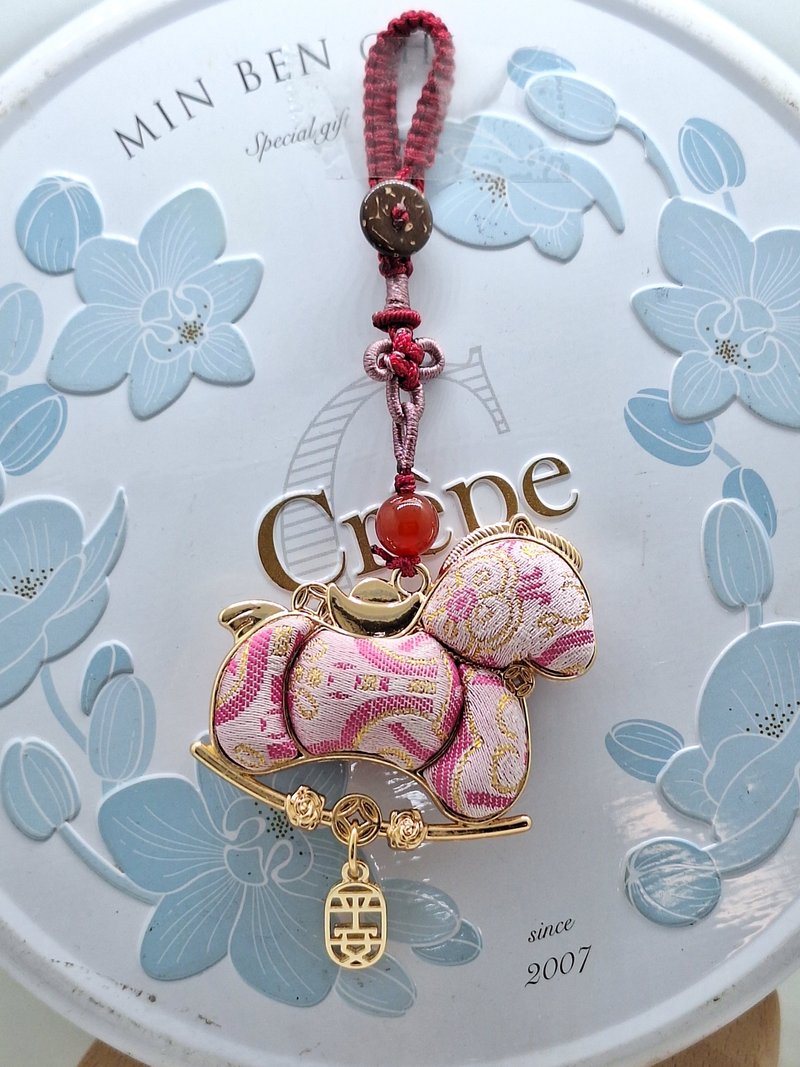 宋锦马上有钱小马吊饰 - 钥匙链/钥匙包 - 铜/黄铜 