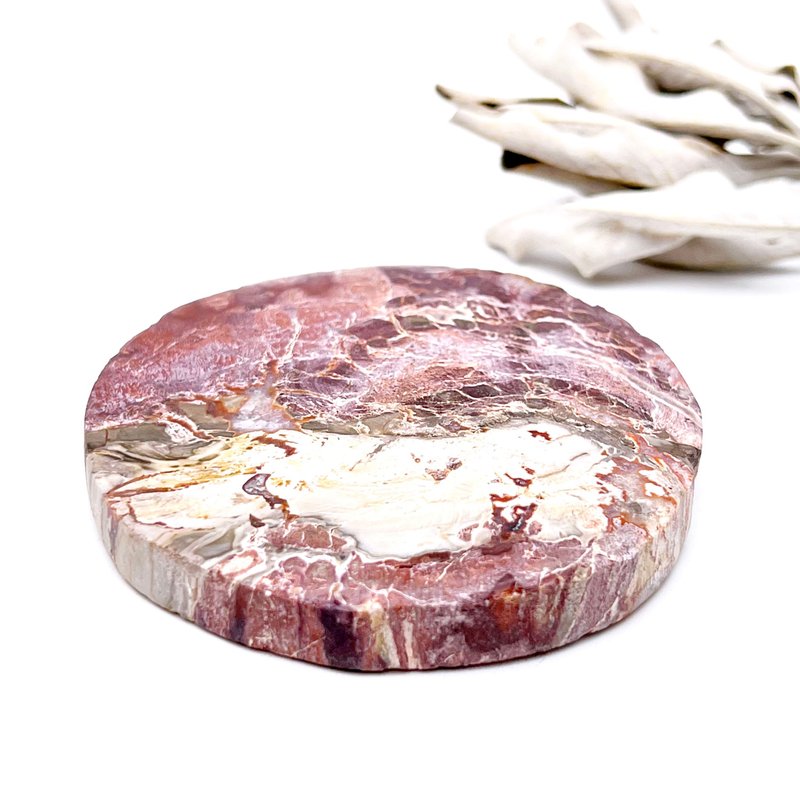 静守。摆件 疗愈 有天然矿坑 l 木化石 木化玉 树化玉 l - 摆饰 - 石头 咖啡色