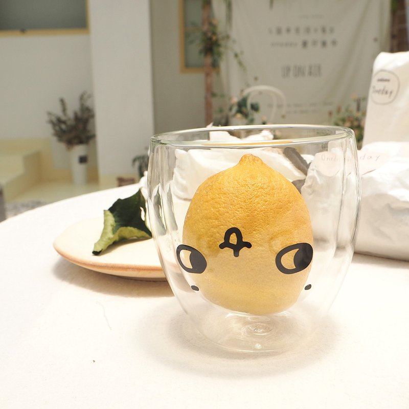 哎呀~请不要调转我~ 我会晕的茶杯 耐冷热双层玻璃 - 茶具/茶杯 - 玻璃 透明