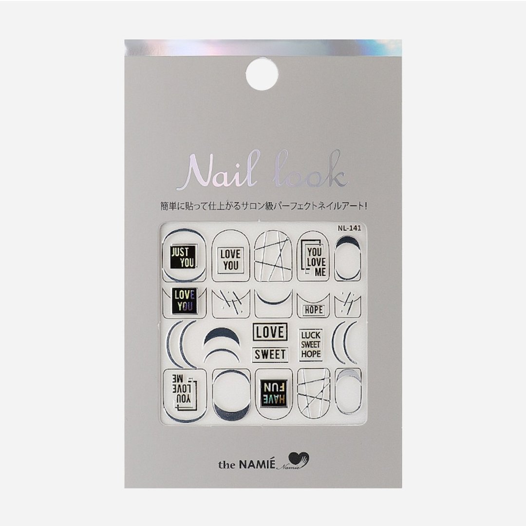 【 DIY 美甲】Nail Look 美甲装饰艺术贴纸 时尚文字 - 指甲油/指甲贴 - 纸 银色