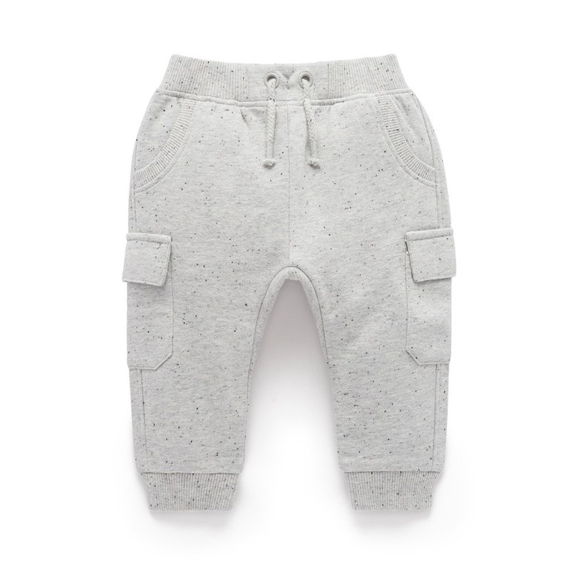 澳洲Purebaby有机棉幼童休闲长裤12M~5T 灰色 - 童装裤 - 棉 
