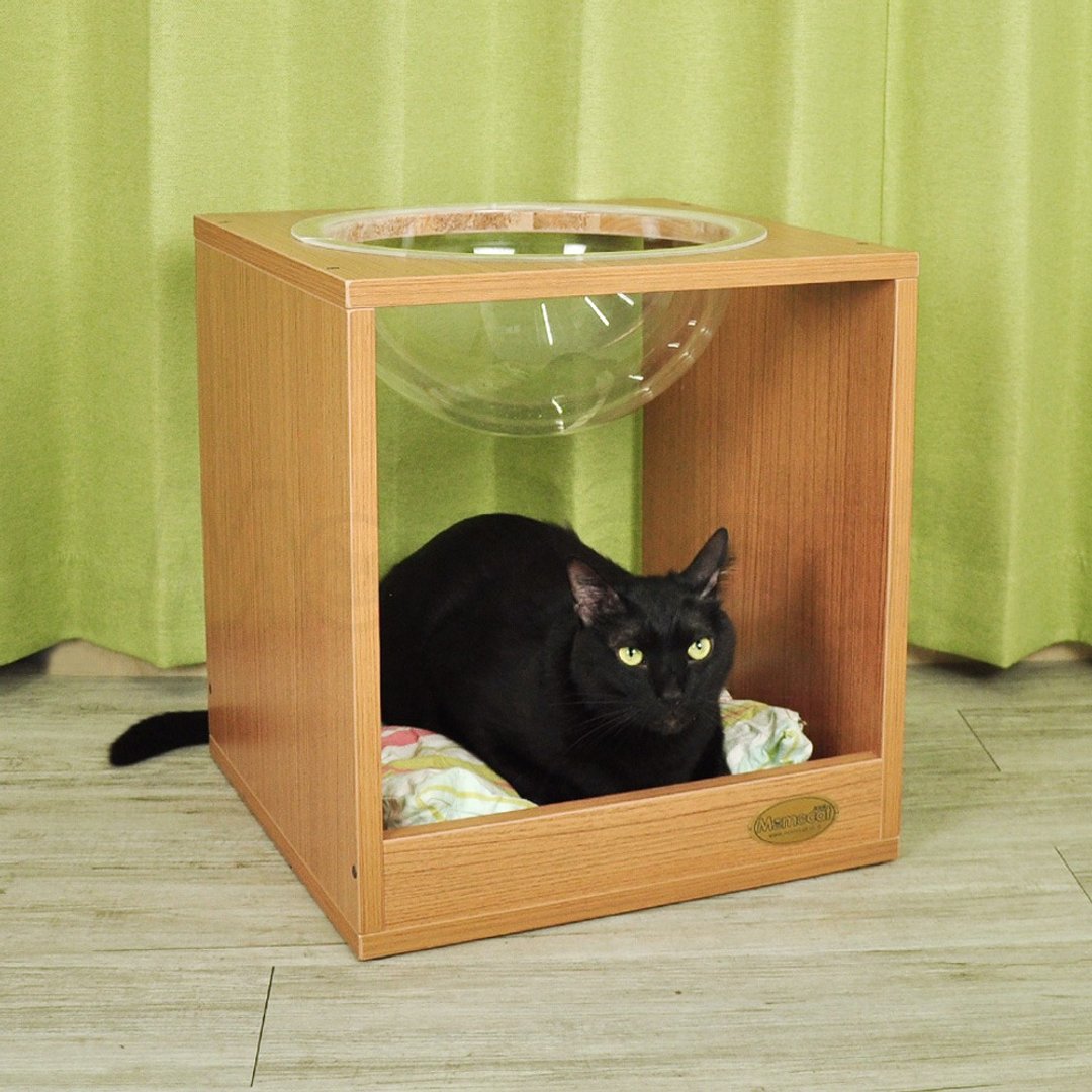 【MOMOCAT】W60太空猫箱 - 两款木色 - 抓板/跳台 - 木头 