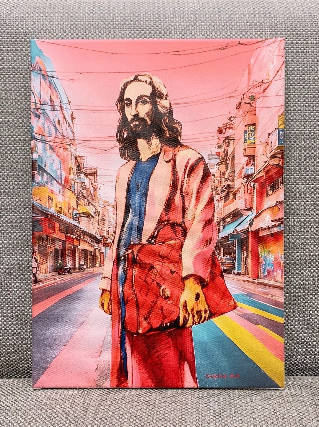 Jesus Fashion 时尚耶稣 挂画 基督教 送礼 礼物 苏妃艺术 - 海报/装饰画/版画 - 木头 