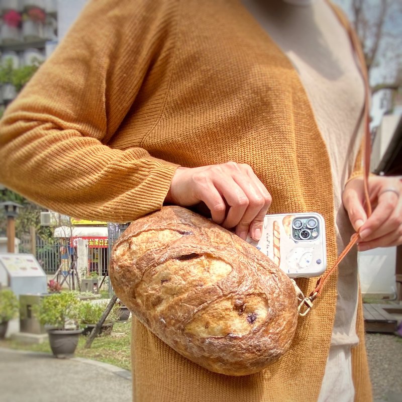 拟真羊毛毡欧式杂粮-大斜背包 - 侧背包/斜挎包 - 羊毛 咖啡色