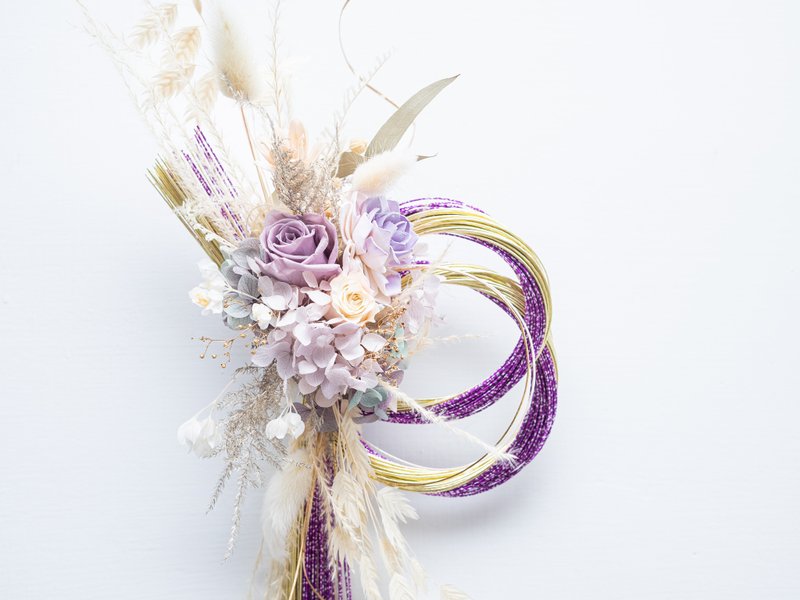 璀璨月华注连绳_新年祈福挂饰/新年礼物/日式注连绳/开运祈福 - 干燥花/捧花 - 植物．花 多色