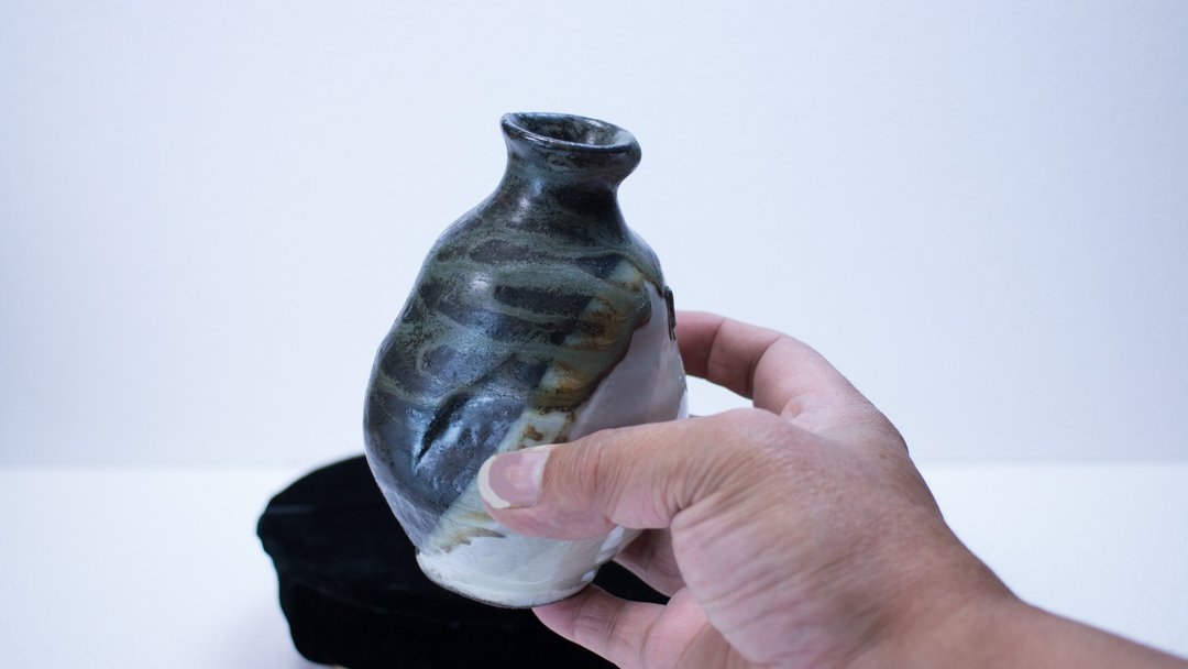 Deep Green Shinryoku series Very Special Sake bottle - 酒杯/酒器 - 陶 绿色