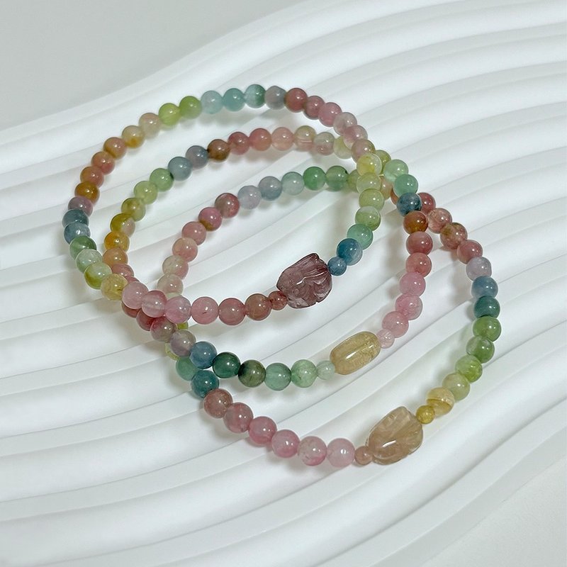 塞纳河的黄昏 / 碧玺手链 - 手链/手环 - 半宝石 多色