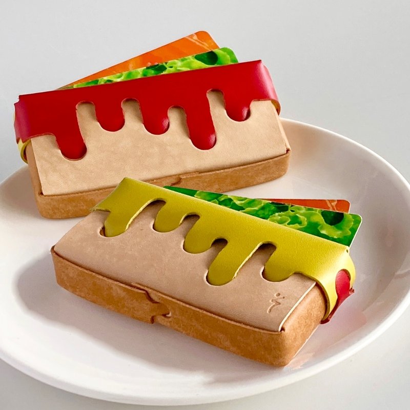 【卡夹】牛皮｜无缝线｜软绵三明治 版本 - 名片夹/名片盒 - 真皮 多色