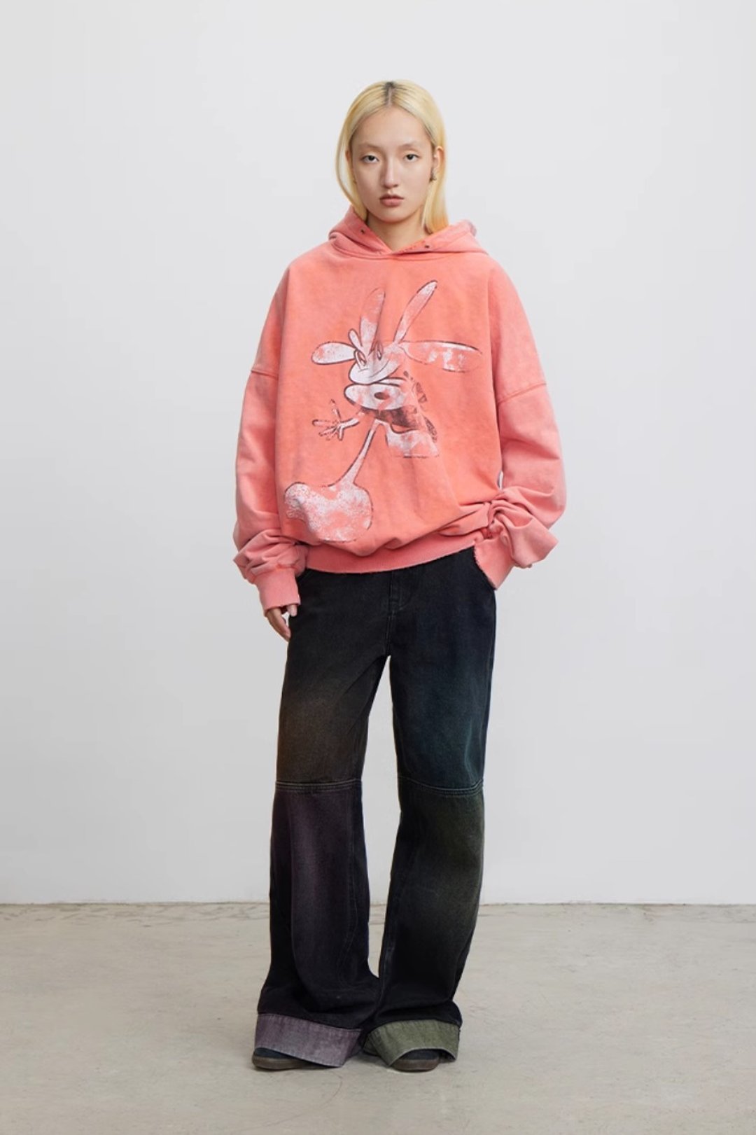 Surfer Sweatshirt 太极花冲浪仔磨损卫衣 - 中性连帽卫衣/T 恤 - 其他材质 红色