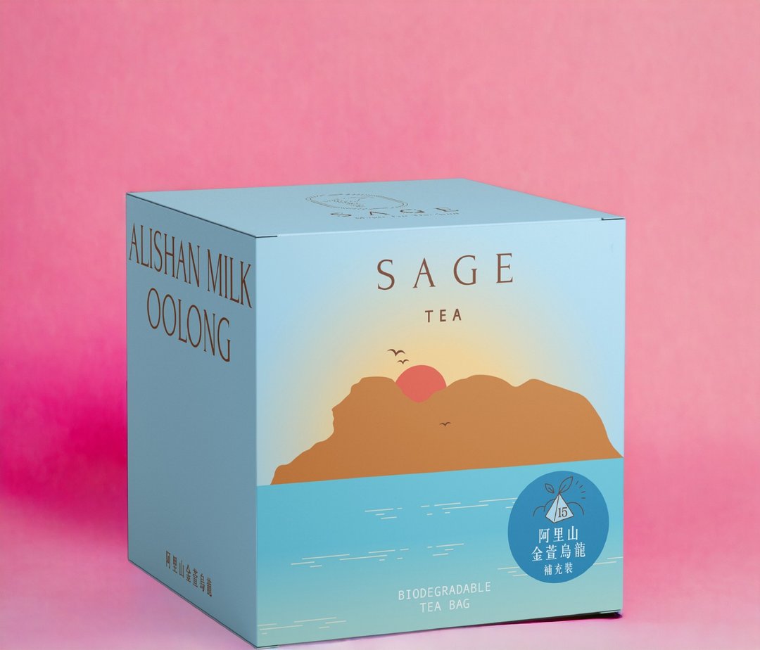 Sage Tea【润燥养生】阿里山金萱乌龙 环保补充装 原片立体茶 - 茶 - 新鲜食材 蓝色