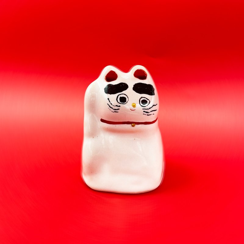街头开运招财猫_mi-mi-mauh-mauh咪咪猫猫系列_#012 - 摆饰 - 陶 白色