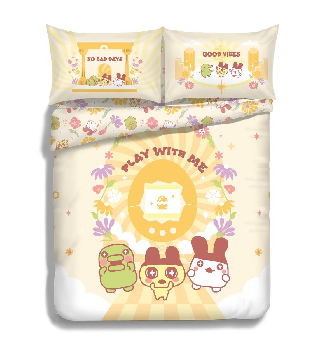 Tamagotchi 纯棉印花系列 (TG002) - 寝具 - 棉 黄色
