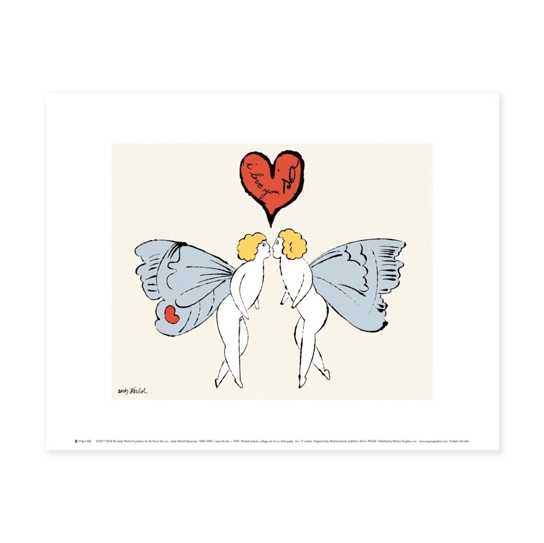 【原版海报】Andy Warhol | I Love You So Matted Print - 海报/装饰画/版画 - 纸 