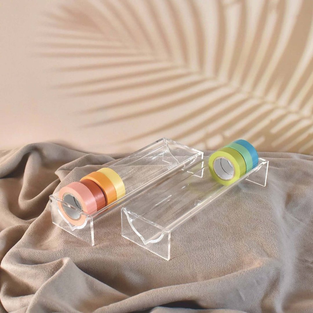 【美的空间】透明压克力纸胶带收纳陈列展示架(1组2入) - 收纳用品 - 压克力 透明