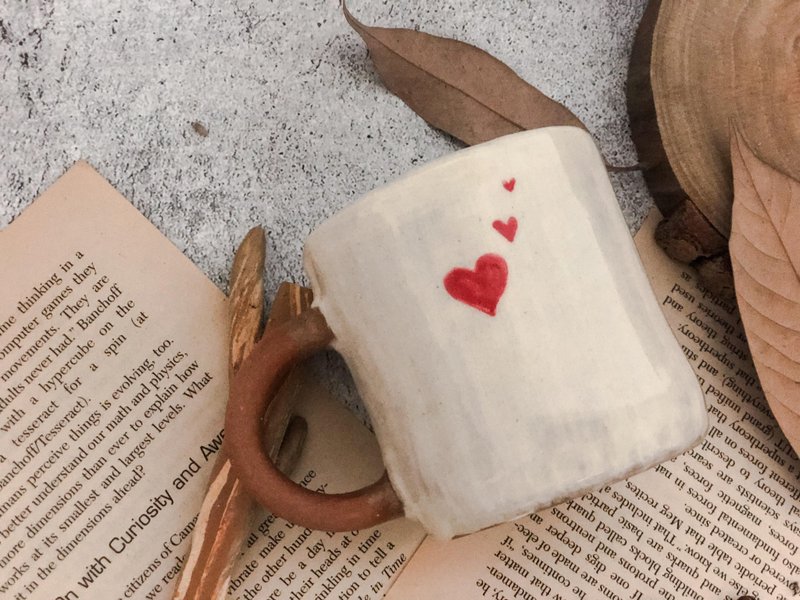 心心相映马克杯 - 咖啡杯/马克杯 - 陶 白色