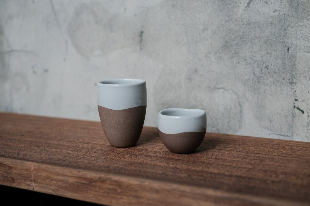 茶杯 l 银狐白釉 小茶杯 - 茶具/茶杯 - 陶 白色