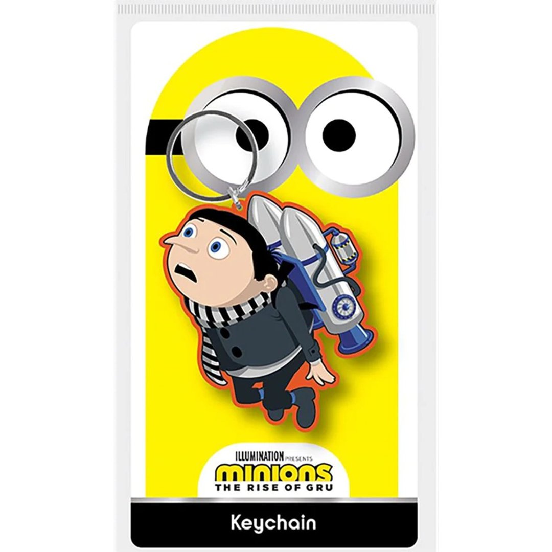 【小小兵】格鲁的崛起 格鲁造型钥匙圈/Minions/Gru - 钥匙链/钥匙包 - 橡胶 多色