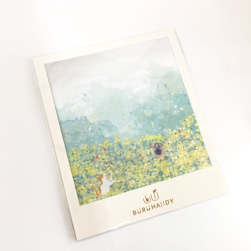 擦拭布/拭镜布/眼镜布/超细纤维/插画/春季花田款 - 眼镜盒/眼镜布 - 聚酯纤维 