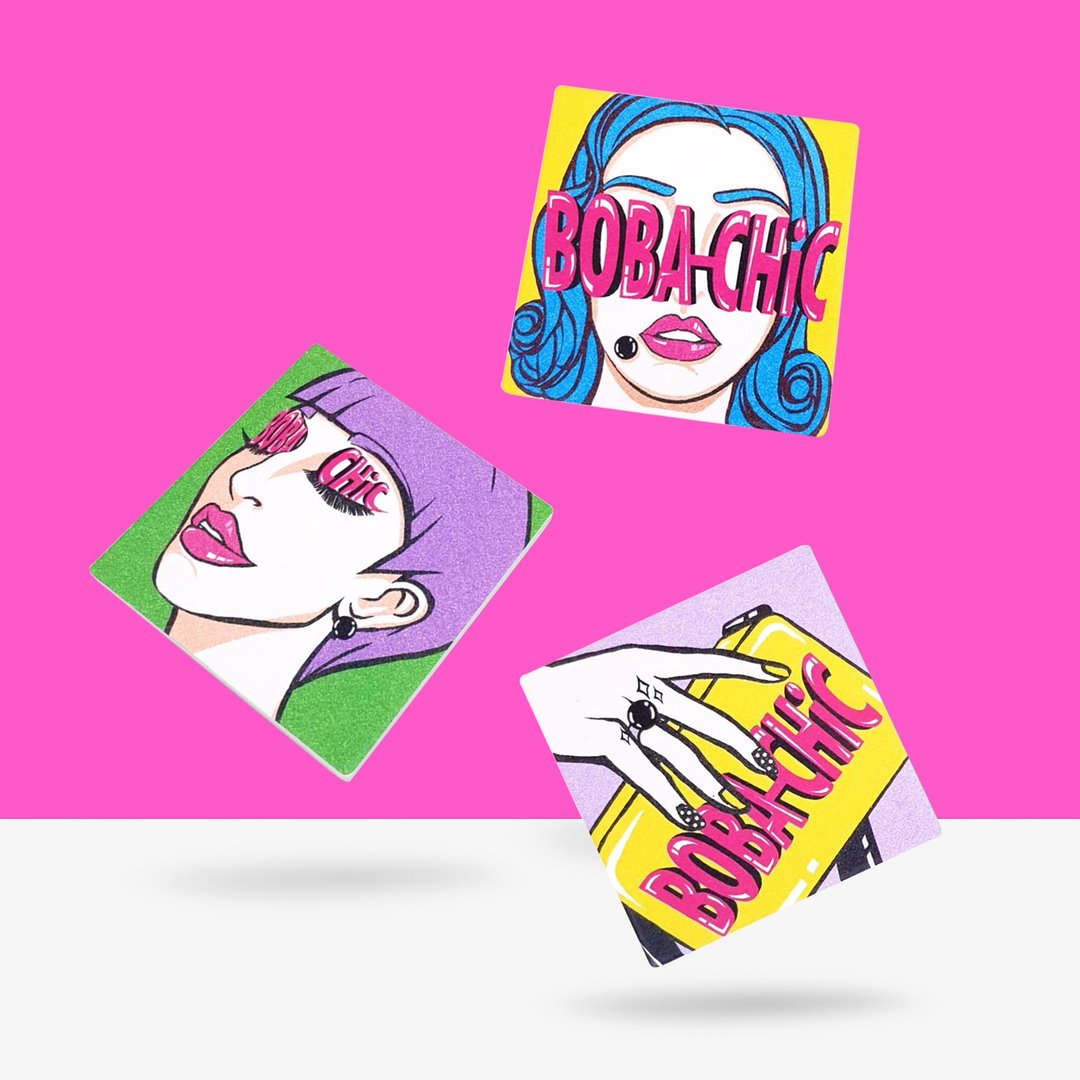 【BOBA CHiC 许可时尚款】硅藻土杯垫 - 杯垫 - 其他材质 多色