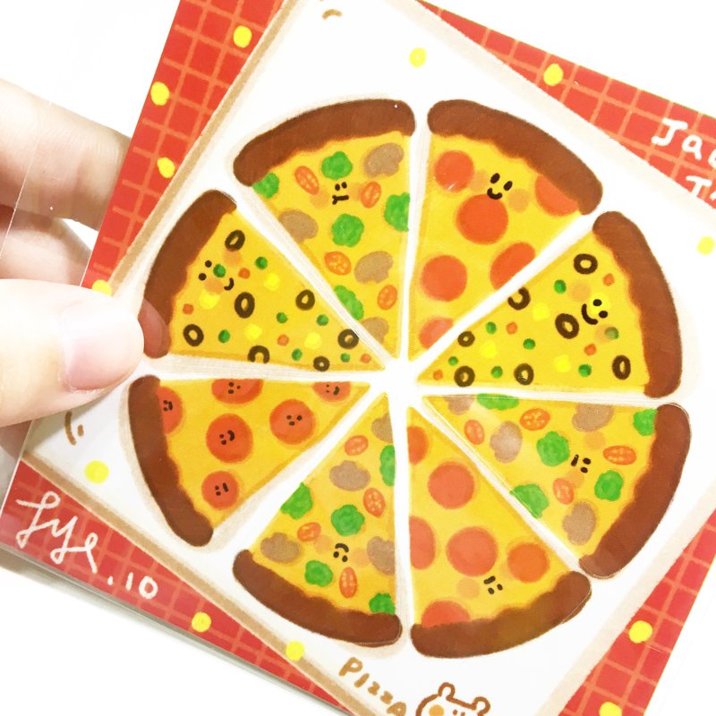 Jack in the box 趣味披萨刀模贴纸 - 贴纸 - 纸 