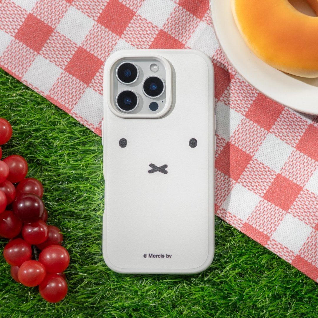 【Pinkoi x miffy】SolidX MagSafe 兼容吸震缓冲手机壳 - 靠近 Miffy - 手机壳/手机套 - 塑料 多色