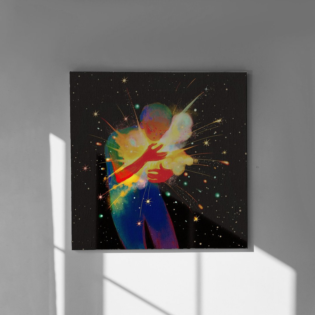 【又又一刻 | 抱烟花的少年】无框画 - 海报/装饰画/版画 - 其他材质 