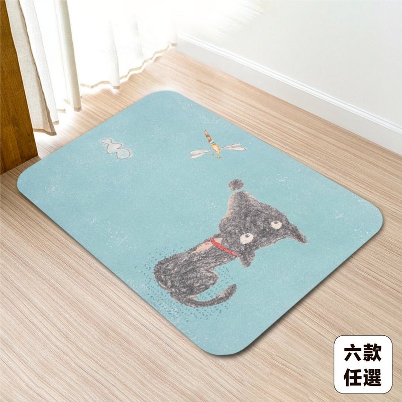 【rubber anne】20秒進階瞬吸 軟式珪藻土吸水地墊 窗花(60x40cm) - 地垫/地毯 - 其他材质 多色