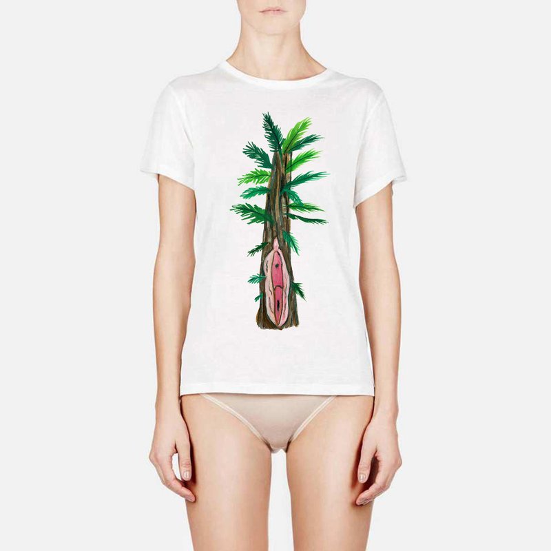 阴树衣服 - 中性连帽卫衣/T 恤 - 棉．麻 绿色