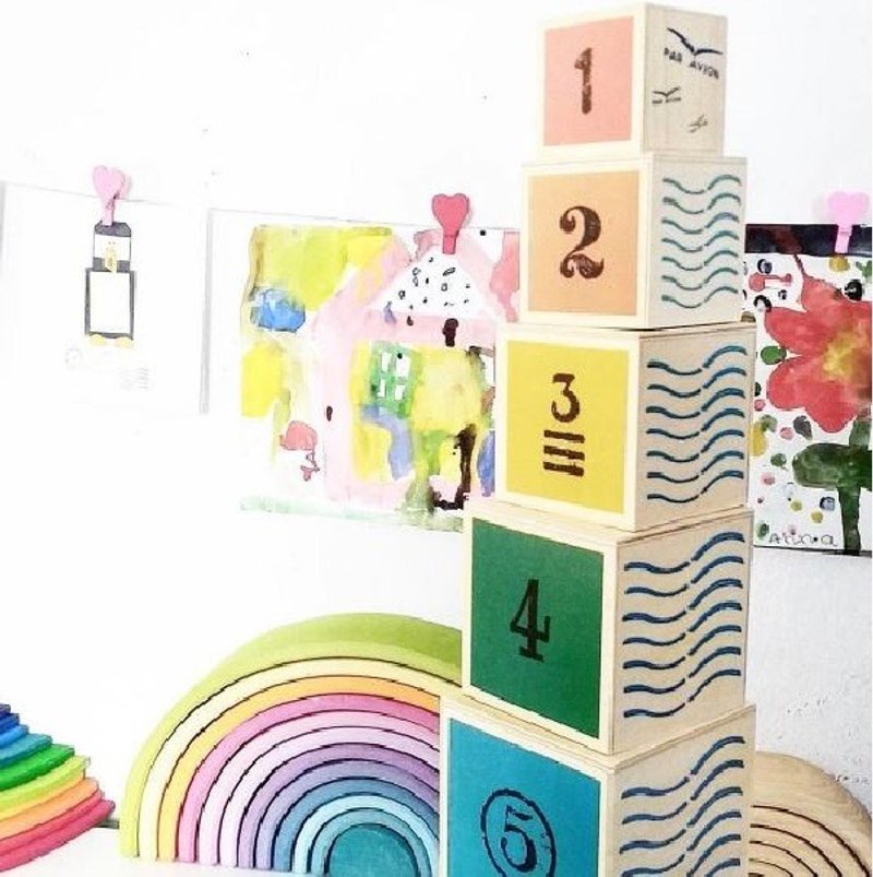 益智玩具 百变叠叠乐 2017儿童设计最上镜头金牌奖 圣诞礼盒包装 - 玩具/玩偶 - 木头 多色