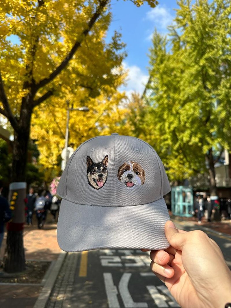 菁绣 特色刺绣款 定制化订造实用像真度高宠物刺绣CAP 鸭舌帽 - 帽子 - 尼龙 多色