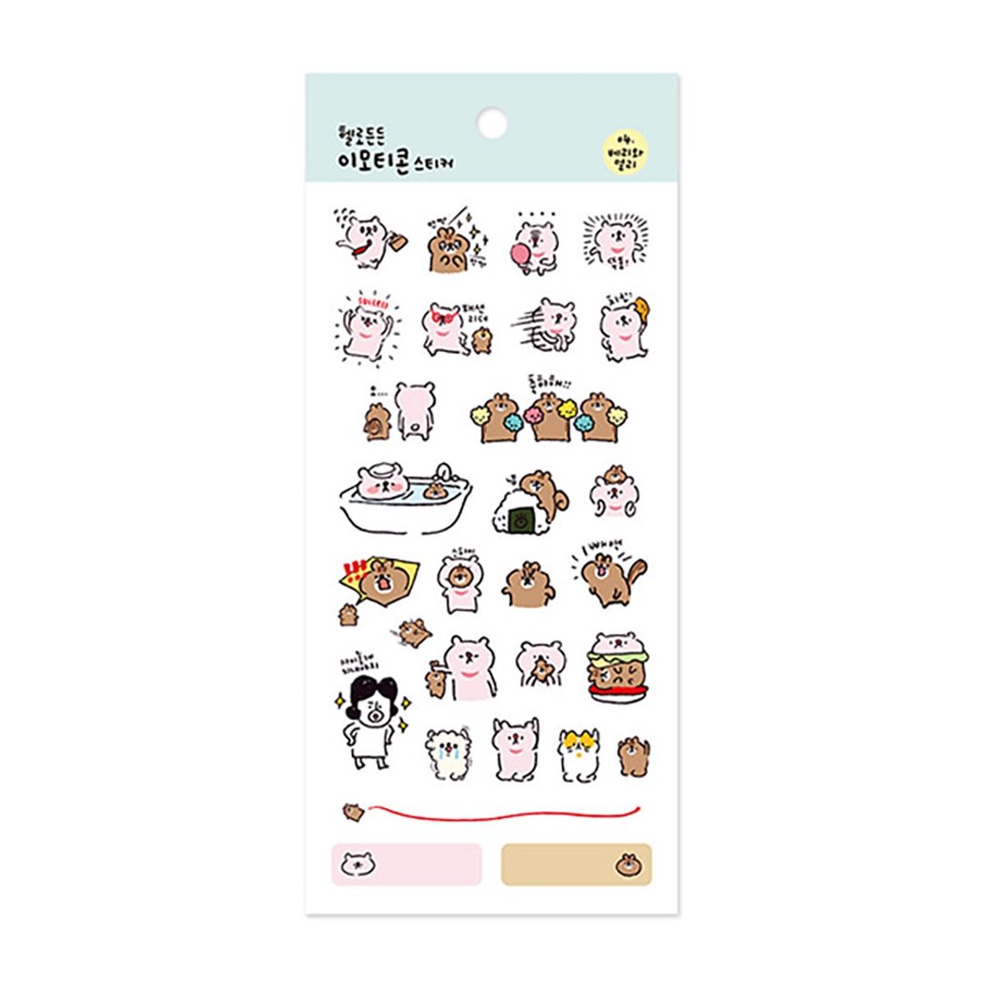 啰登登系列  表情贴纸  04.贝瑞&艾里 - 贴纸 - 其他材质 