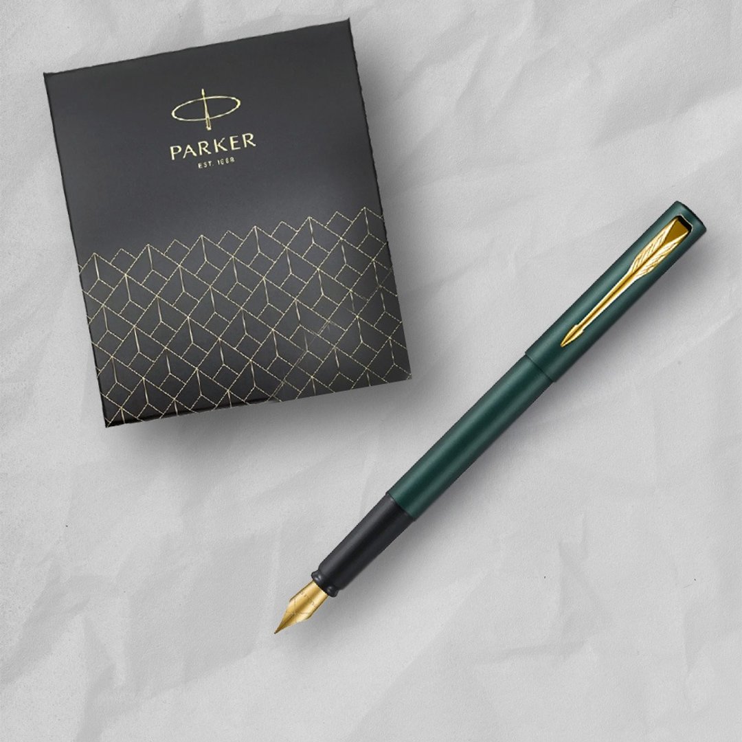 PARKER 派克 威雅XL系  潮水绿 钢笔 墨水 礼盒组  免费刻字 - 钢笔 - 其他金属 绿色