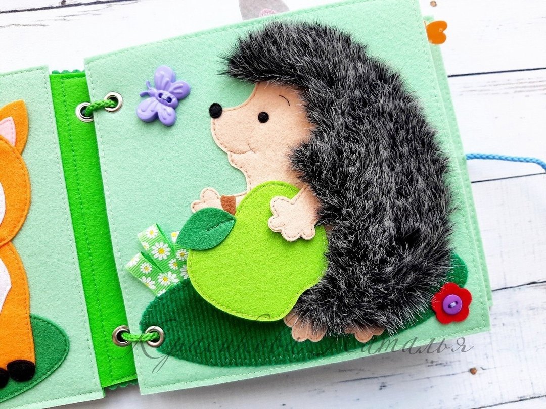 Quiet Book Pattern, Felt book Template, Gift for toddler,Woodland Quiet Book - 手工艺教程/工具书 - 其他材质 