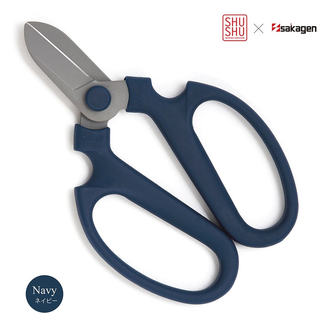 SHUSHUxSangen Flower Scissors Hand Creation F-170/ Flower Type (Navy) - 其他 - 其他材质 蓝色