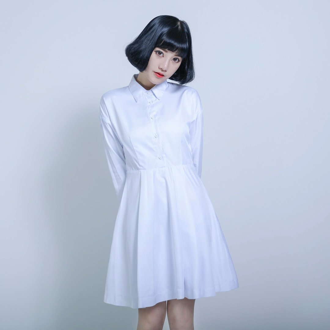 Youth 青春洋装_6AF105_白 - 洋装/连衣裙 - 棉 白色