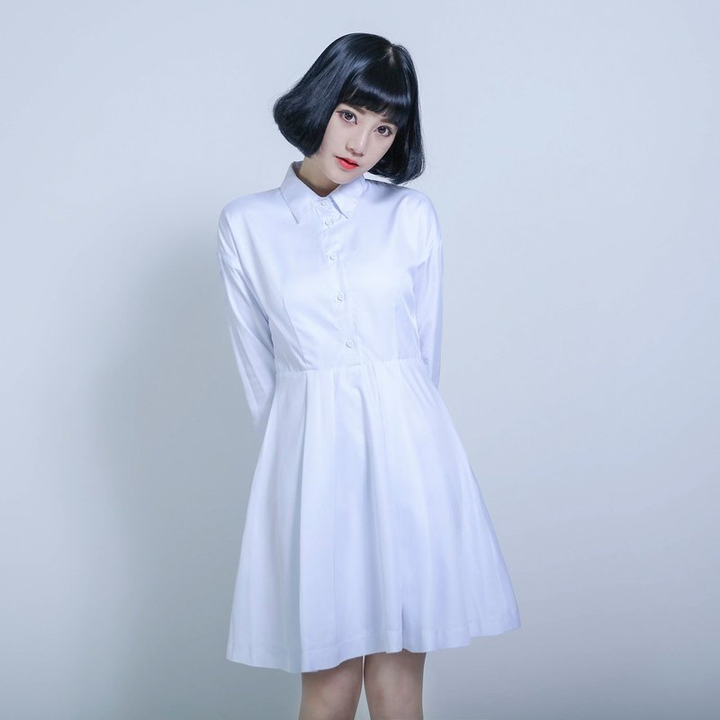 Youth 青春洋装_6AF105_白 - 洋装/连衣裙 - 棉．麻 白色