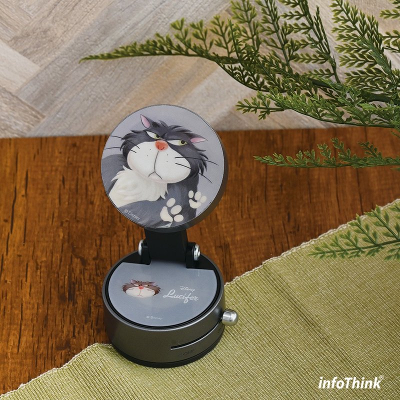 【追剧神器】鲁斯佛系列 360度折叠磁吸手机支架 - 手机座/防尘塞 - 其他材质 灰色