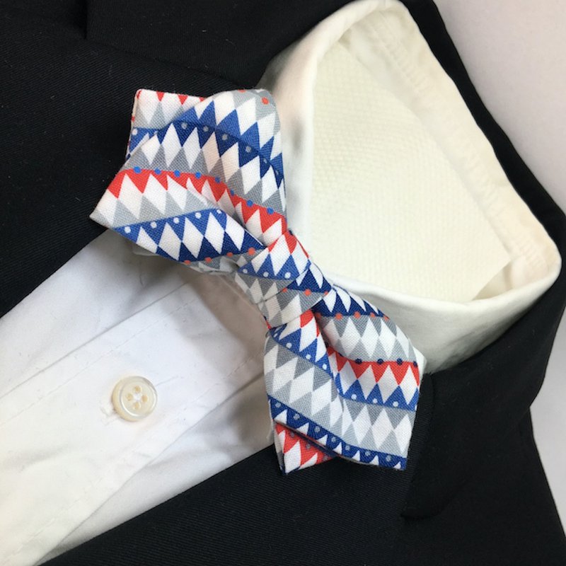 Nordic bowtie butterfly / Red - 领结/领巾 - 棉．麻 红色